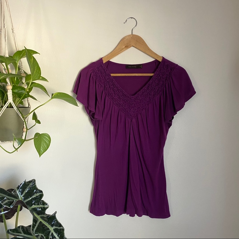 flowy v-neck blouse